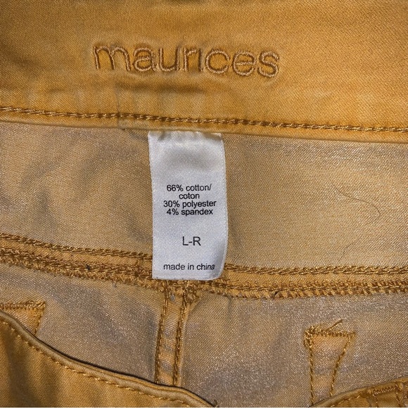 Maurices Golden Yellow/Mustard Pants Large Regular - Picture 6 of 8